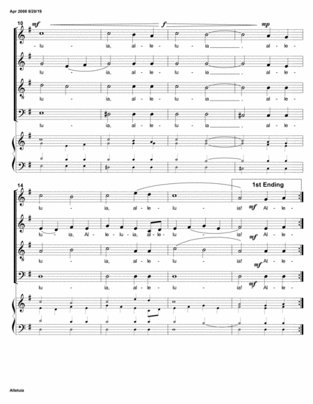 Alleluia Tradition Easter Concert Page 2