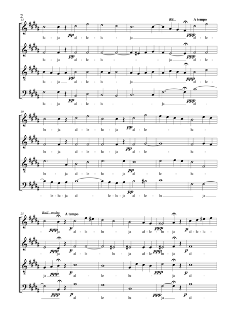 Alleluja Choir Satb A Cappella Page 2