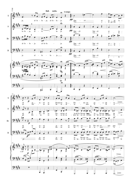 Alleluja Sancti Et Iusti Choir Sabrb And Organ Page 2