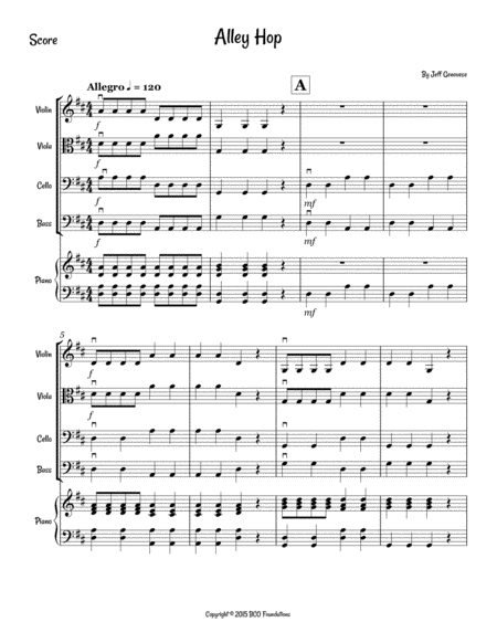 Alley Hop For Beginning String Orchestra Page 2