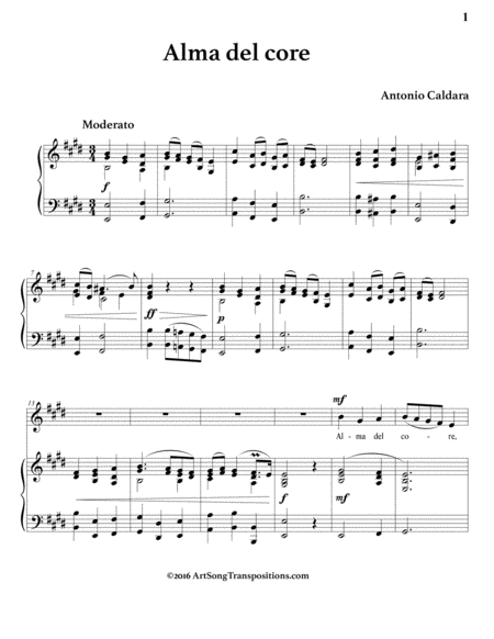 Alma Del Core E Major Page 2