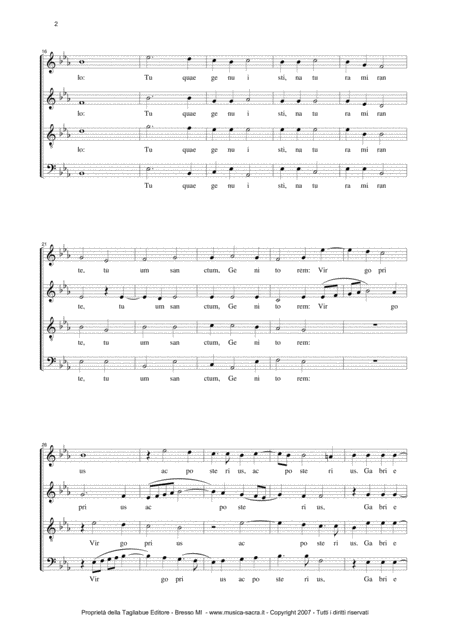 Alma Redemptoris Mater G P Palestrina Mottetto For Satb Choir Page 2