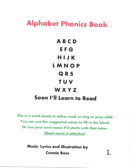 Alphabet Phonics Book Song Page 2