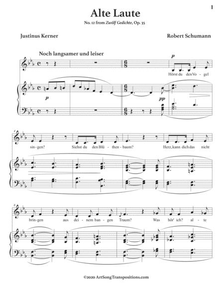 Alte Laute Op 35 No 12 Transposed To E Flat Major Page 2