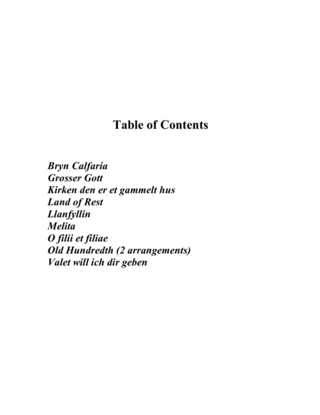 Alternate Harmonizations Of 9 Hymn Tunes Page 2