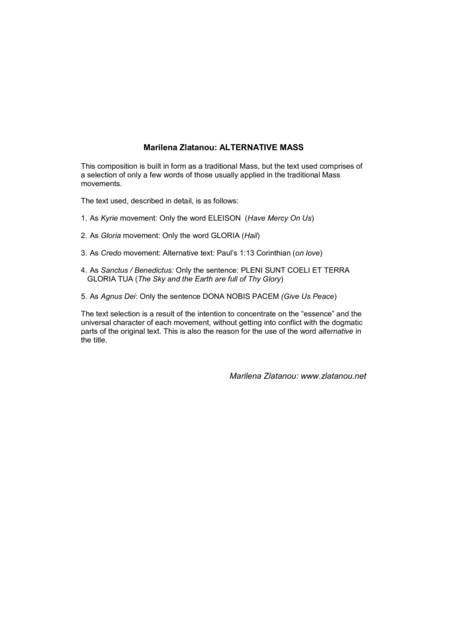 Alternative Mass For Satb Choir A Cap Page 2