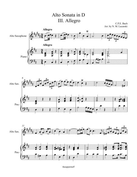 Alto Sonata In D Iii Allegro Page 2