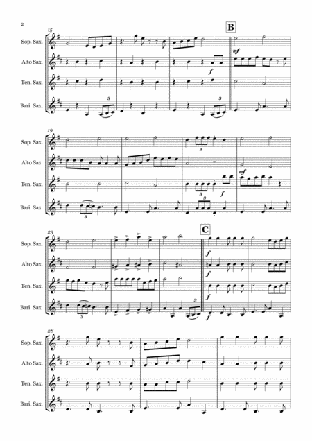 Always Look On The Bright Side Of Life By Monty Python Saxophone Quartet Satb Page 2