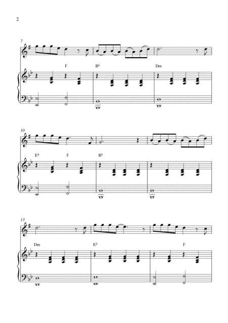 Amarantine Alto Saxophone Solo And Piano Accompaniment With Chords Page 2