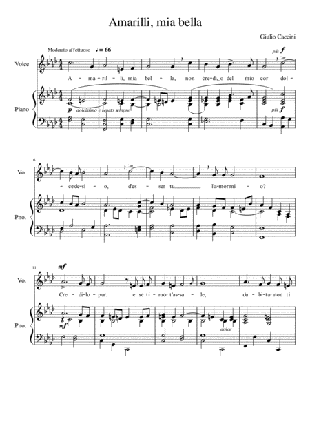 Amarilli Mia Bella F Minor Page 2