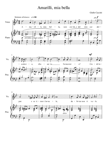 Amarilli Mia Bella G Minor Page 2