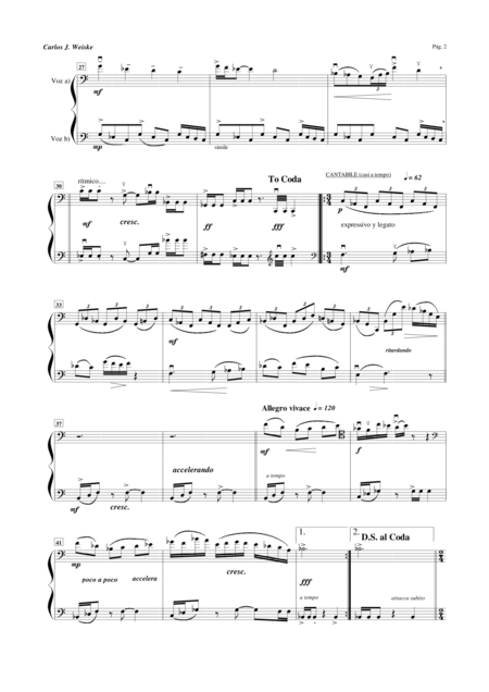 Amarula Duetto For Cello Page 2