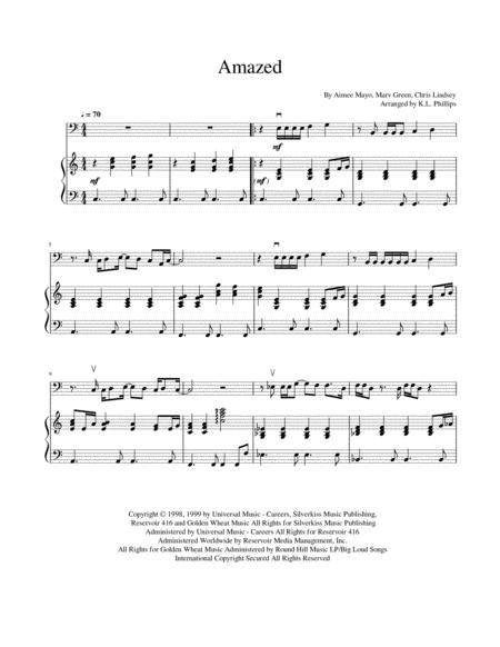 Amazed Cello Solo With Piano Accompaniment Page 2