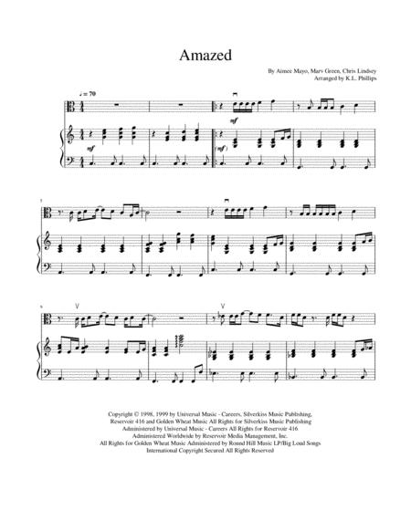 Amazed Viola Solo With Piano Accompaniment Page 2