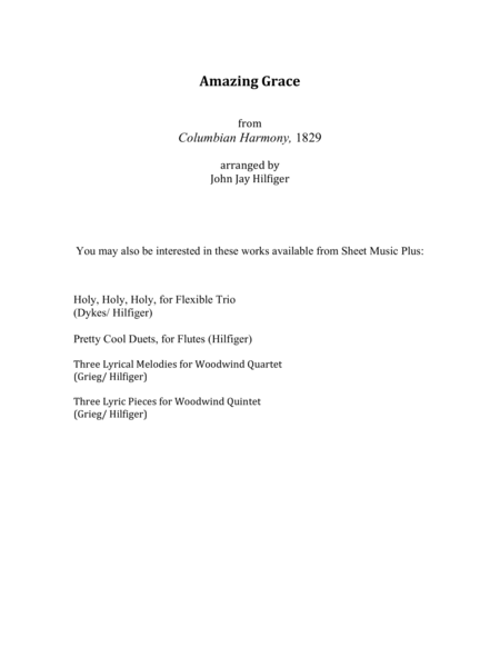 Amazing Grace For Flute Duet Page 2