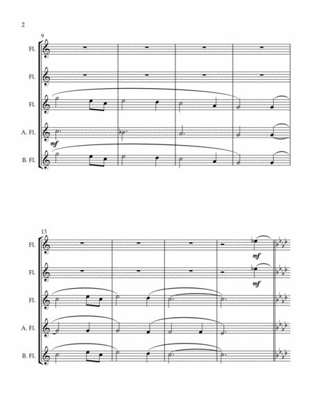 Amazing Grace For Flute Ensemble Page 2