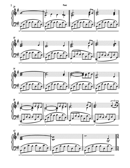 Amazing Grace For Solo Piano Page 2