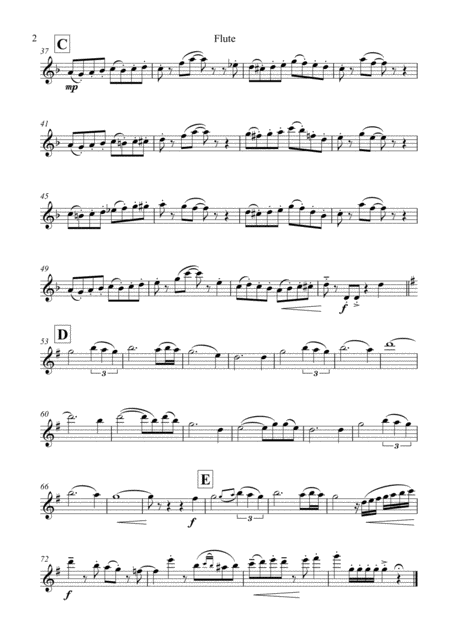 Amazing Grace Goes Latin Wind Quintet Set Of Parts X5 Page 2