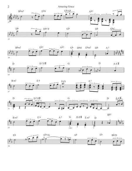 Amazing Grace Instrumental Page 2