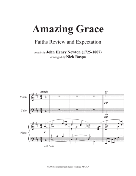 Amazing Grace Piano Trio Violin Cello Piano Page 2