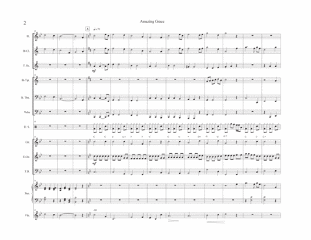 Amazing Grace Small Orchestra Page 2