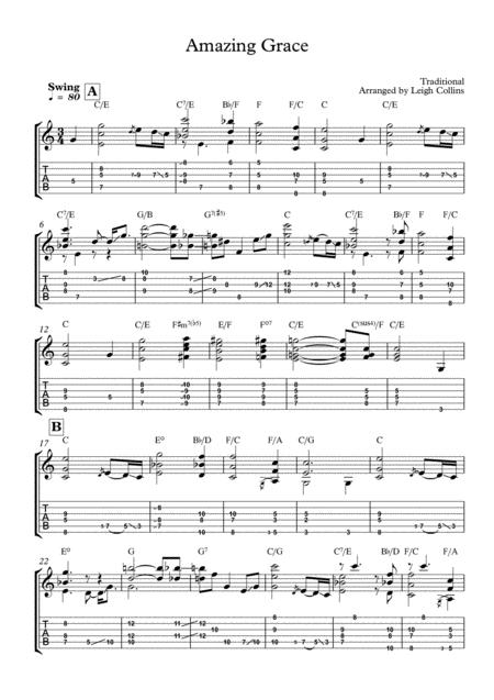 Amazing Grace Solo Guitar Page 2