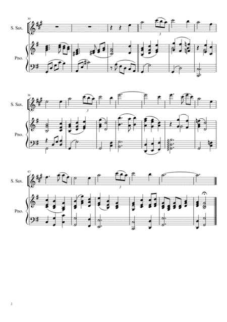 Amazing Grace Soprano Saxophone Solo Page 2