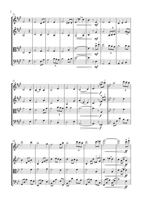 Amazing Grace String Quartet Score And Parts Page 2