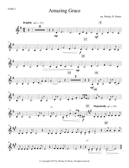 Amazing Grace String Quartet Page 2