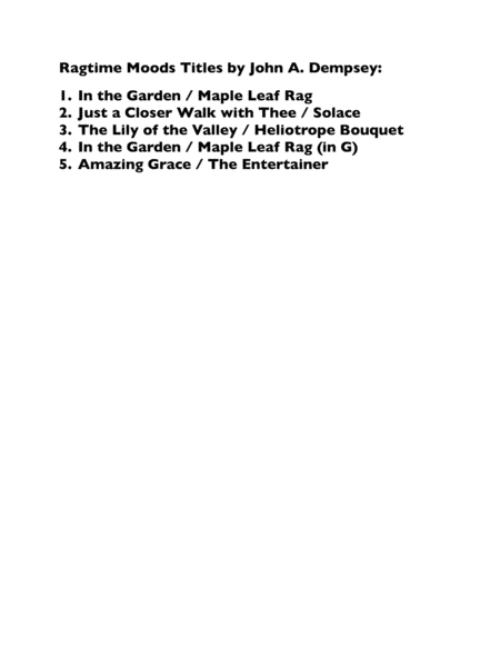 Amazing Grace The Entertainer Piano Solo Page 2