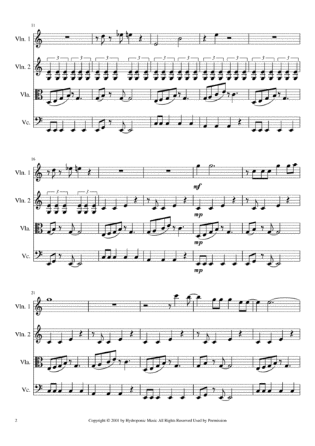 Amber 311 Nicholas Hexum String Quartet Page 2