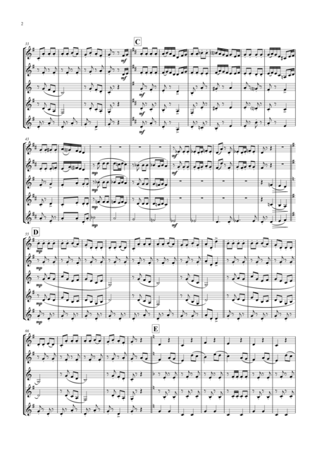 Amboss Polka German Polka Oktoberfest Clarinet Quartet Page 2