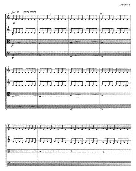 Ambredore String Quartet No 1 Page 2