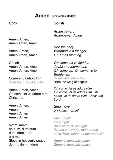 Amen Christmas Medley Page 2