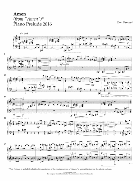 Amen Piano Prelude 2016 Page 2