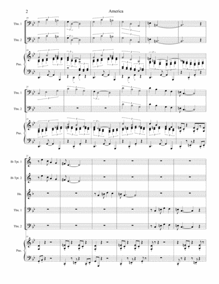 America For Brass Quintet Page 2