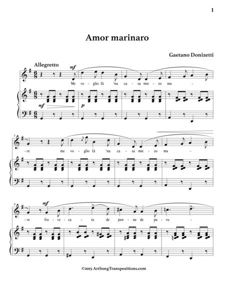 Amor Marinaro G Major Page 2