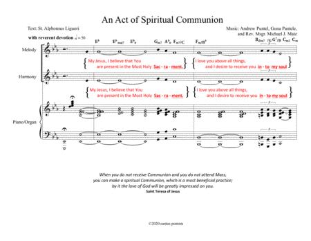 An Act Of Spiritual Communion Chant Page 2