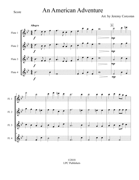 An American Adventure For Flute Quartet Page 2