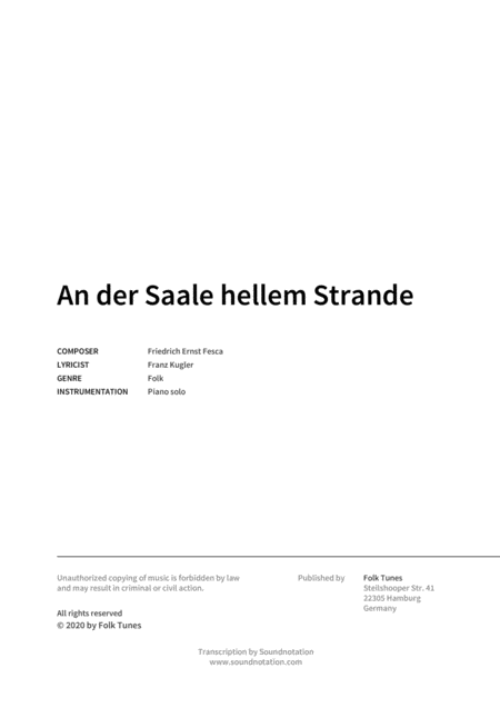 An Der Saale Hellem Strande Page 2