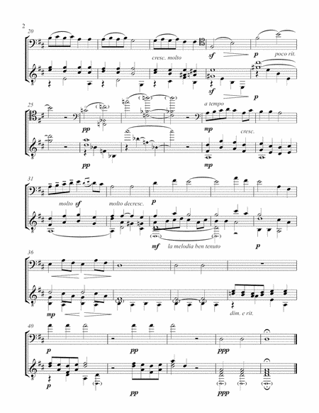 An Der Wiege By The Cradle Op 68 No 5 Cello And Guitar Score And Parts Page 2