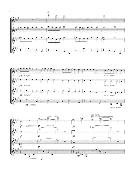 An Der Wiege By The Cradle Op 68 No 5 Guitar Quartet Score And Parts Page 2