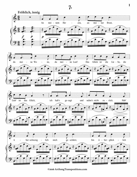 An Meinem Herzen Op 42 No 7 C Major Page 2