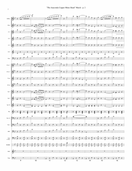 Anaconda Copper Mines March For Concert Band By Seitz Page 2