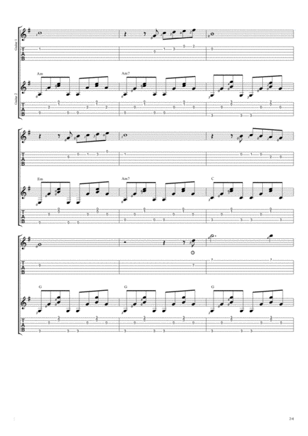 And I Love You So Fingerstyle Guitar Duet Page 2