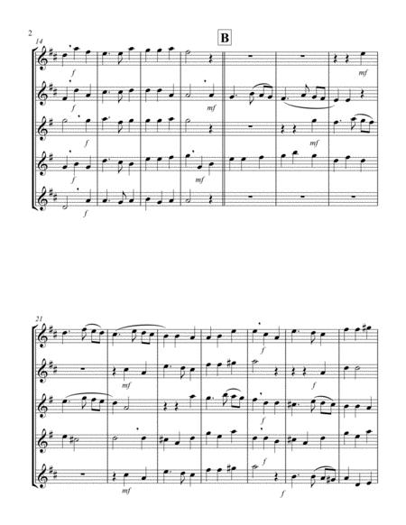 And The Glory Of The Lord From Messiah F Saxophone Quintet Page 2