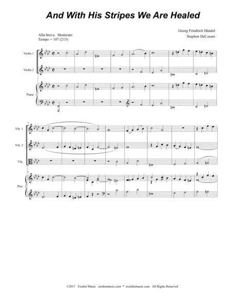 And With His Stripes We Are Healed For String Quartet Page 2
