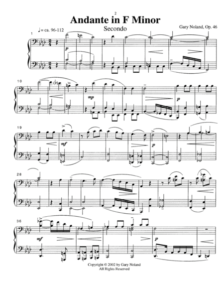 Andante In F Minor For Piano Four Hands Op 46 Page 2