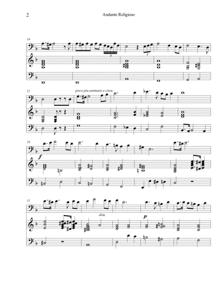 Andante Religioso On A Hebraic Melody Page 2