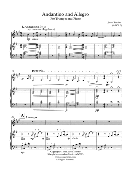 Andantino And Allegro Page 2